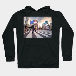 Shibuya Crossing at Sunset Hoodie